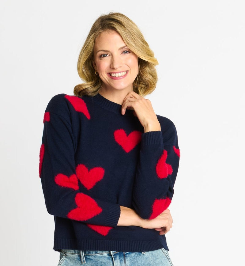 Heart Eyelash Sweater